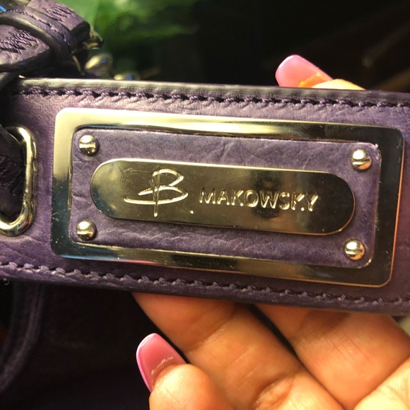 B Makowsky Leather Bag - Picture 2 of 7